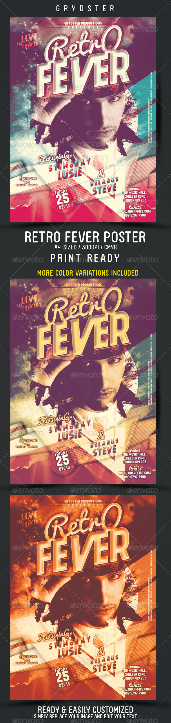 Retro Fever Flyer - Poster - Events Flyers