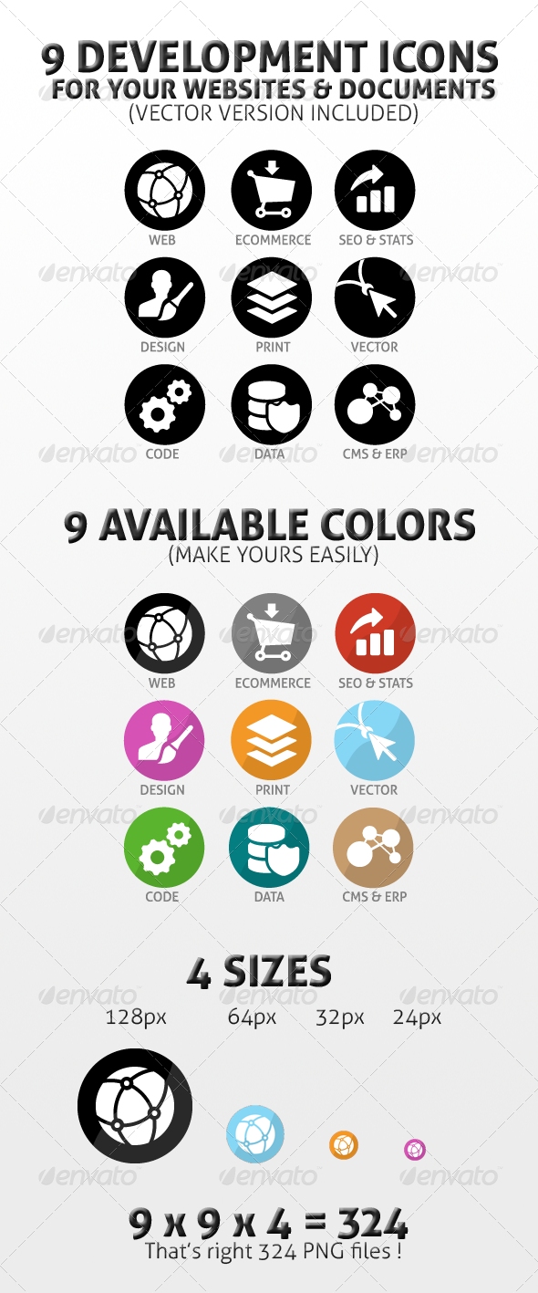 Development & Design Icons Pack - Web Icons