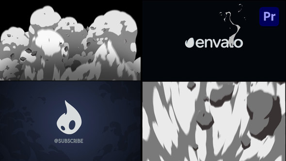 2D Cartoon Explosion Logo Opener [Premiere Pro]