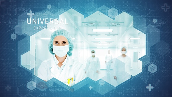 Medical Technology Promo Pack Video Displays template preview