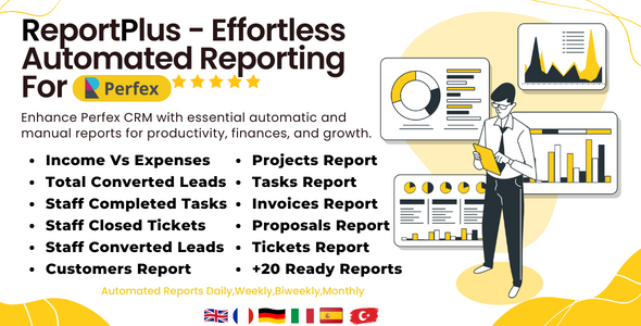 ReportPlus  Effortles Automated Reporting Module for Perfex CRM