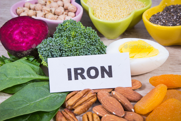 Best food to fight with anemia. Natural source iron and minerals