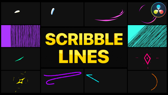 Scribble Lines | DaVinci Resolve