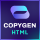 CopyGen - AI Writer & Copywriting Landing Page HTML Template