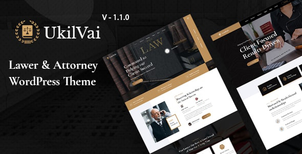 Free download Ukilvai - Lawyer & Attorney WordPress Theme