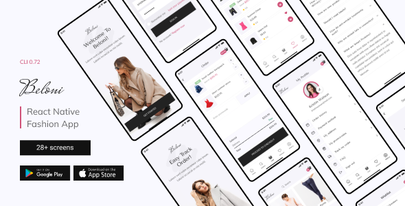 Beloni - Fashion E-Commerce React Native App CLI 0.72