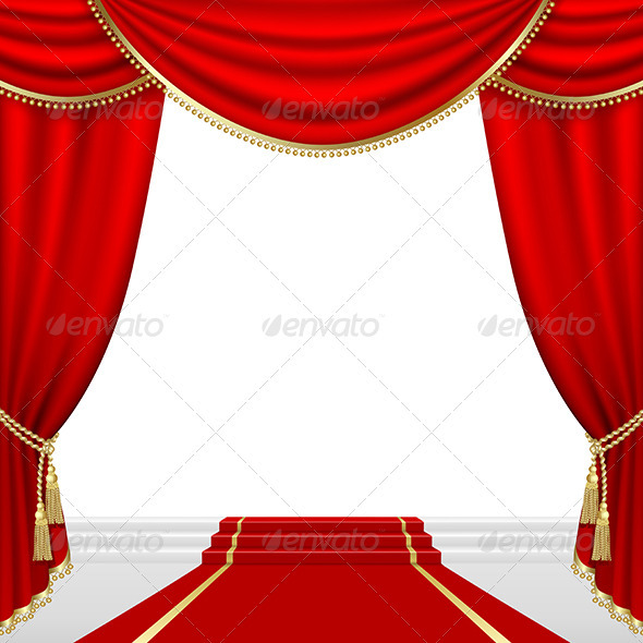Theater Stage Mesh - Backgrounds Decorative