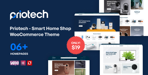 Priotech – Smart Home Shop WooCommerce Theme