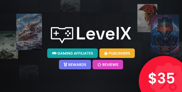 LevelX – Gaming Affiliate WordPress Theme