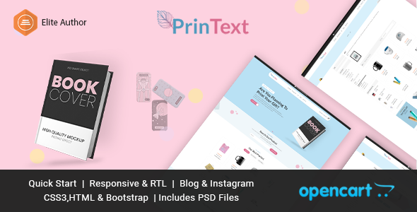 Printext – Printing Opencart Theme