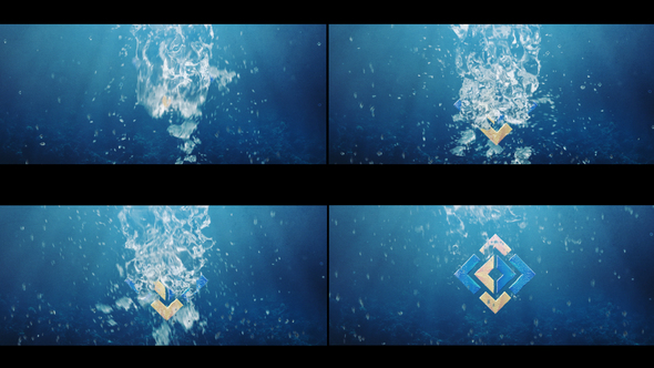 Underwater Ocean Sea Summer Intro | Water Splash Travel Logo 2