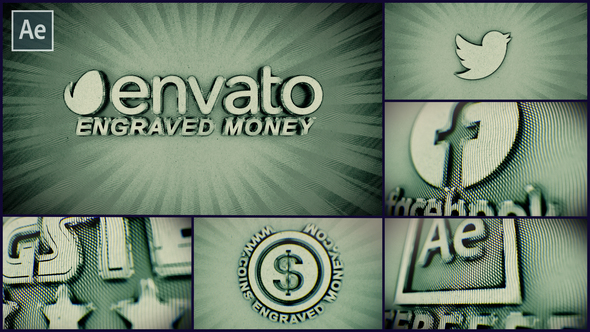 Engraved Money Logo Reveal