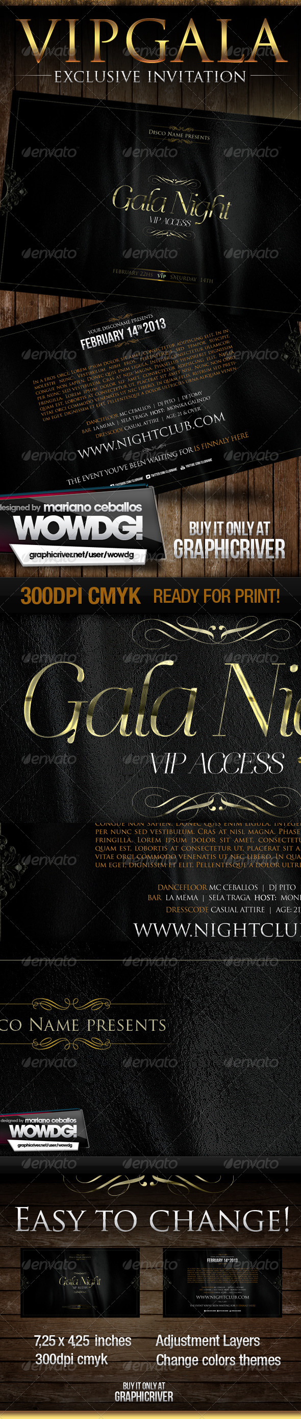 Gala Night Vip Flyer - Clubs & Parties Events