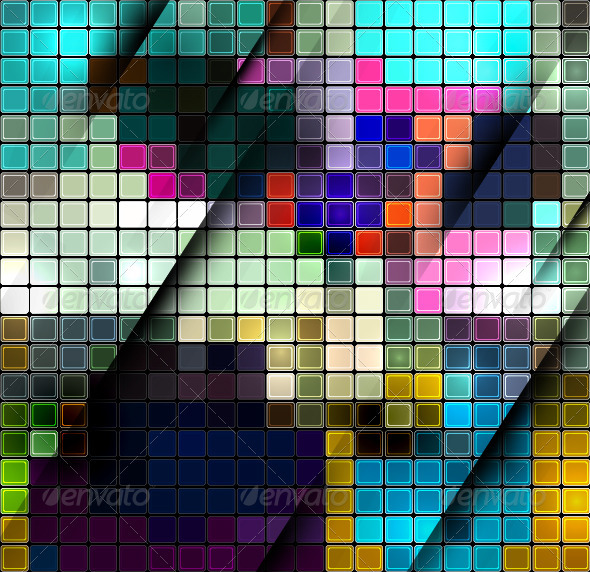 Vector Mosaic Background - Backgrounds Decorative