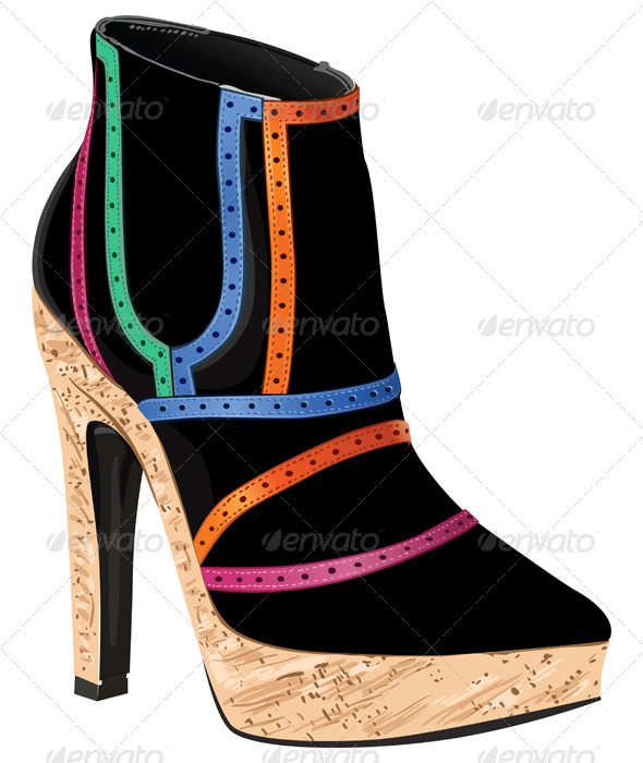 Vector Women's Footwear Autumn - Man-made Objects Objects