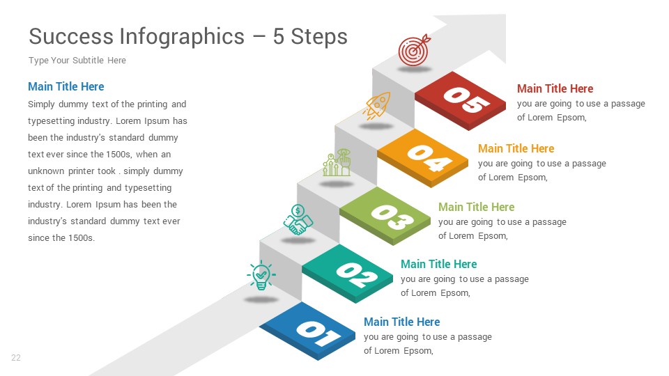 Success Infographics PowerPoint template, Presentation Templates ...