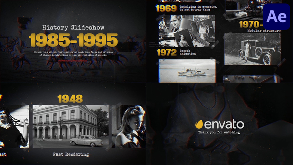 Black History Slideshow for After Effects