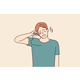 Laughing Man Takes Off Glasses Wiping Tears of Joy