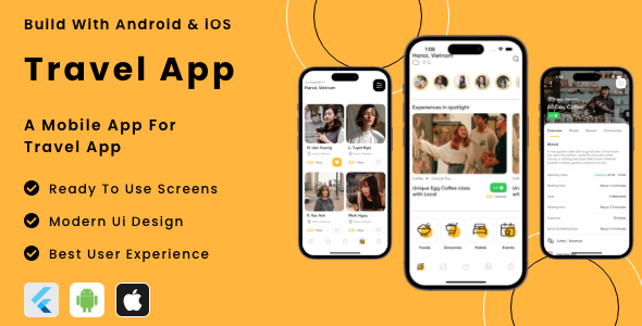 Travel app - Flutter Mobile App Template