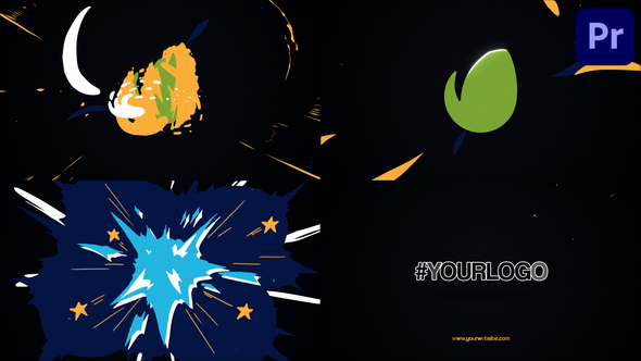 Multicolor Explosive Logo | Premiere Pro MOGRT