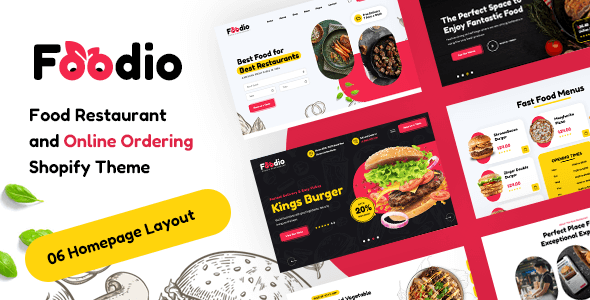 Foodio – Fast Food Restaurant Shopify Theme