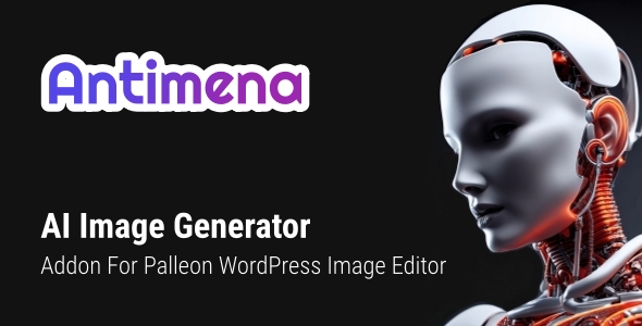 Antimena  AI Image Generator Addon For Palleon WordPress Image Editor