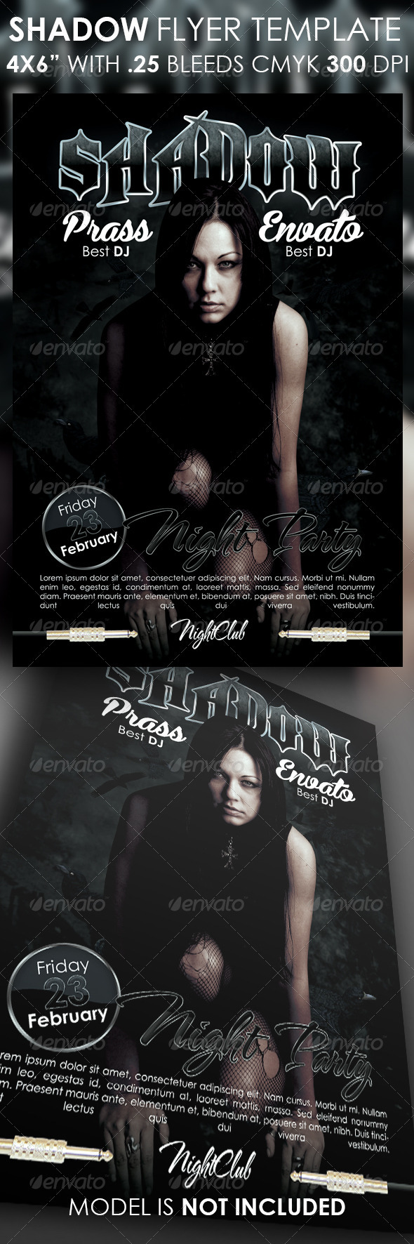 Shadow Flyer Template - Clubs & Parties Events