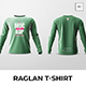 Raglan Long Sleeve T-Shirt Mockup