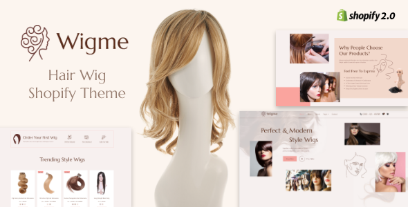 Wigme - Hair Extension, Beauty Salon Shopify Store