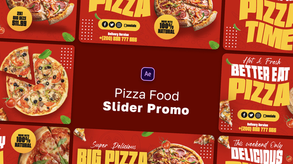 Pizza Slider Promo Product Promo template preview
