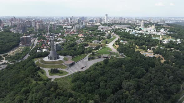 Aerial View of Kyiv By Day. Ukraine alt
