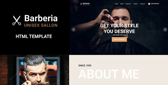 Barberia - Barber Shop HTML Template