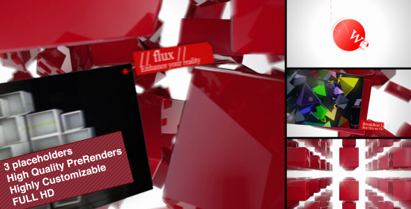 Red Cubes Massive - VideoHive 3807052