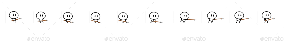 Character Stickman 2D Sprite part2, Game Assets | GraphicRiver