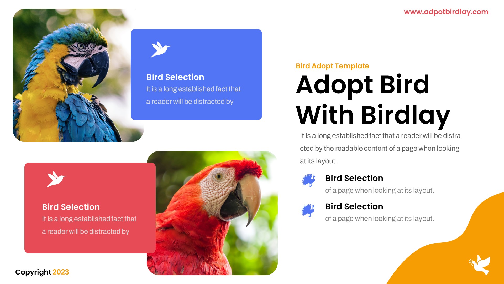 Birdlay - Cockatoo Bird Animal Adopt Powerpoint Template, Presentation ...