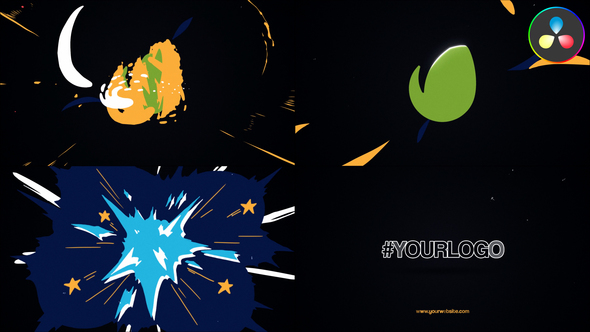 Multicolor Explosive Logo | DaVinci Resolve