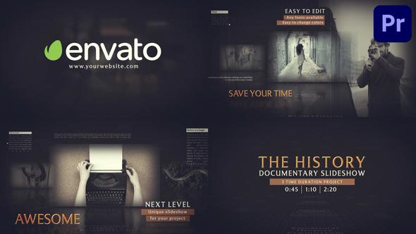 The History Documentary Slideshow for Premiere Pro