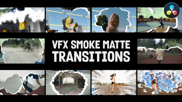 VFX Smoke Matte Transitions for DaVinci Resolve