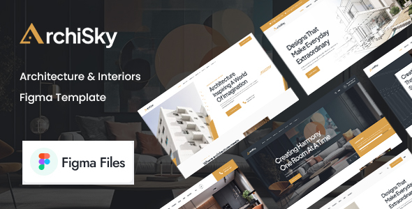 Archisky - Architecture & Interiors Figma Template