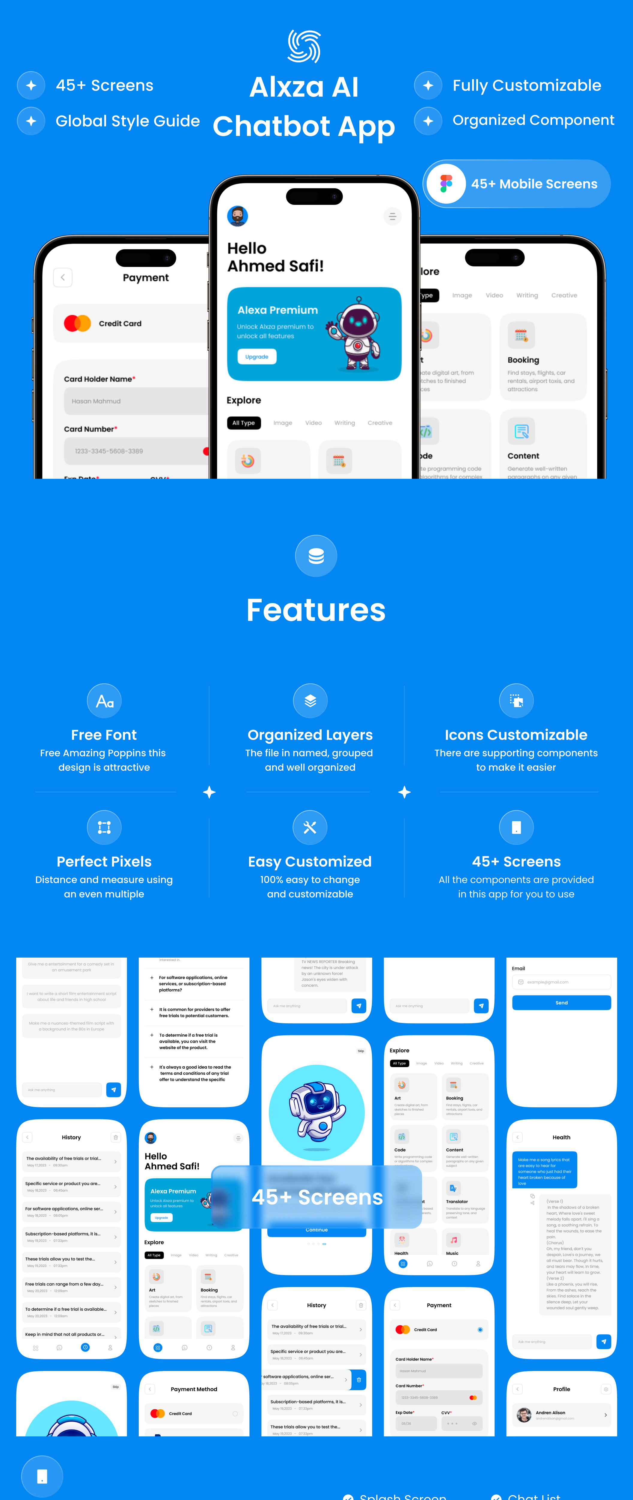 Alxza - AI Chatbot Mobile App Kit by pixleslab | ThemeForest