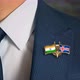 Businessman Friend Flags Pin India Iceland - VideoHive Item for Sale