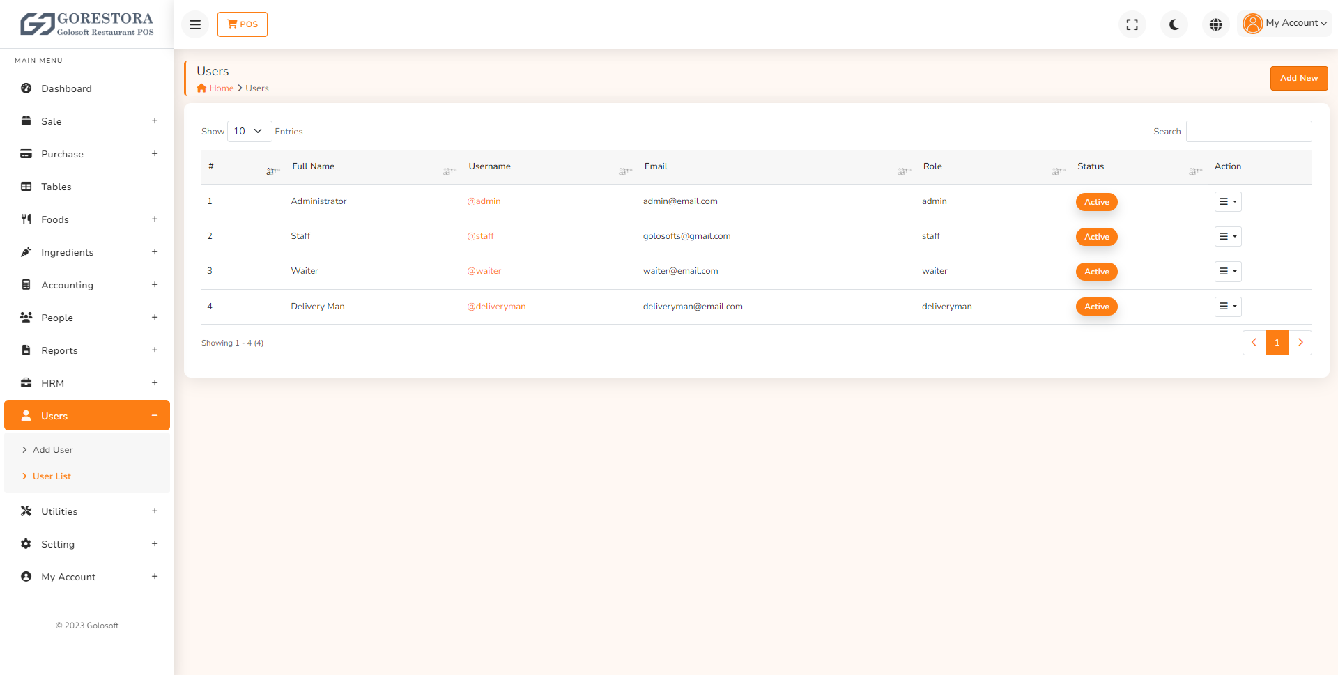 GoRestora Restaurant POS Core MVC by golosofttech CodeCanyon