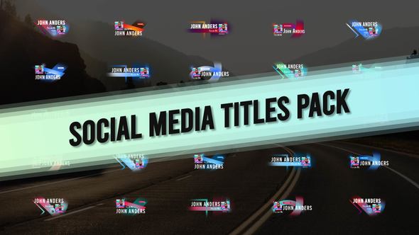 Social Media Titles Pack Titles template preview
