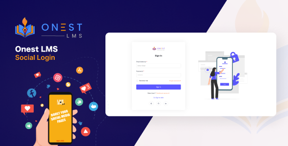 Onest LMS  SocialLogin Addon  Simplify User Authentication with Social     Media Integration