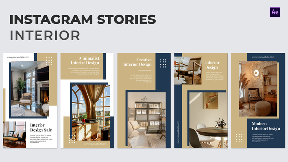 Interior Instagram Stories Product Promo template preview
