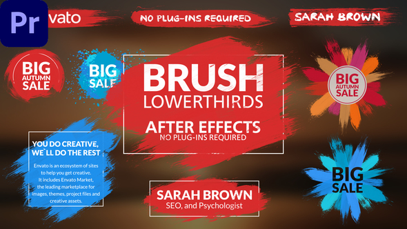 Brush Lower Thirds | MOGRT