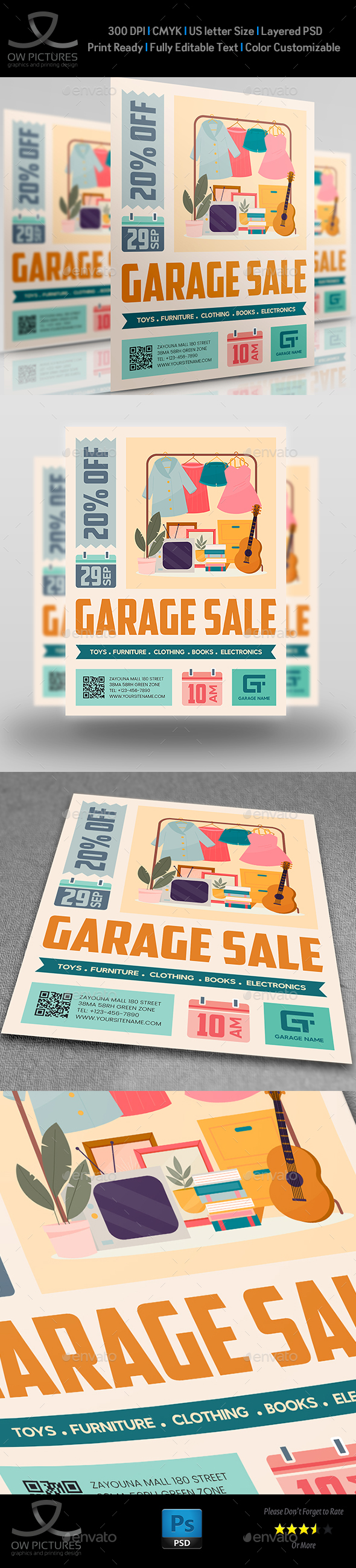 Garage Sales Flyer Template