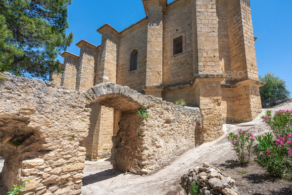 Gate of Christian Fort at Iglesia de la Villa former Montefrio Castle - Montefrio, Andalusia, Spain
