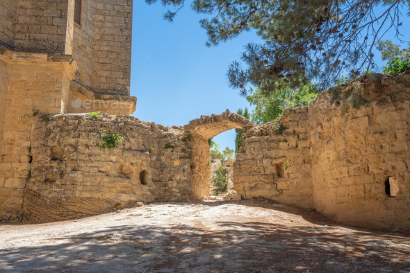 Gate of Christian Fort at Iglesia de la Villa former Montefrio Castle - Montefrio, Andalusia, Spain