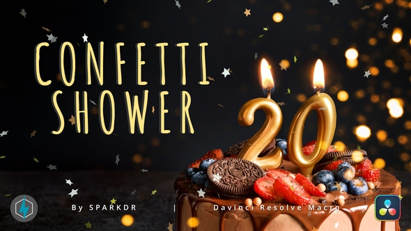 Confetti Shower Generator | Davinci Resolve Macro